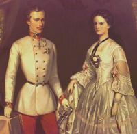 Verlobung von Kaiser Franz Joseph und Elisabeth in Bayern, genannt Sisi im August 1853